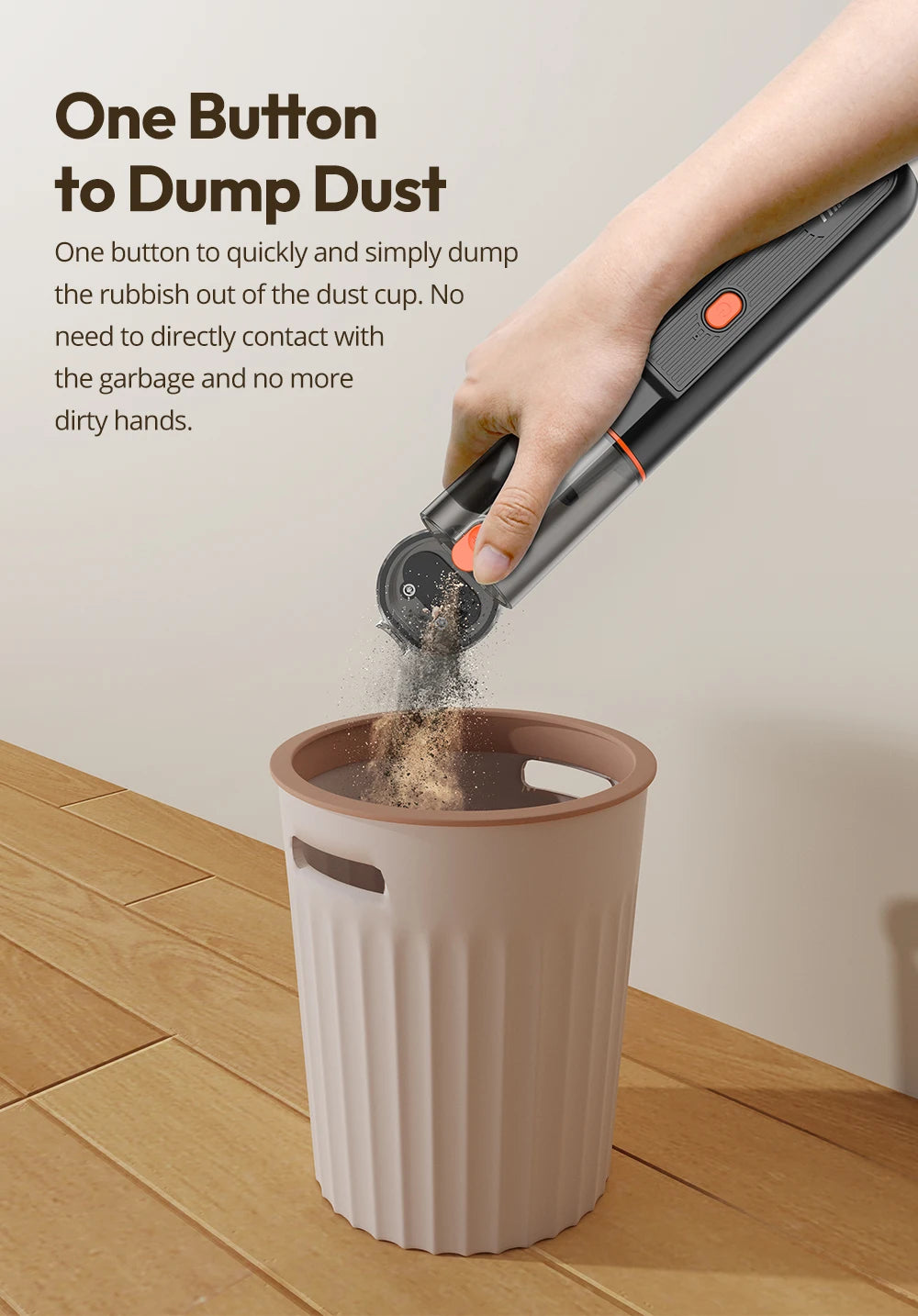 ThiEYE Cordless Car Vacuum Cleaner 6500pa Portable Powerful Car Aspirator Vacuum & Blowing 2 in 1 Wireless Handheld Auto Vacuum