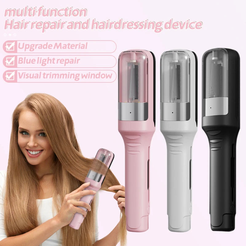 Hair Ends Trimmer Split Remover Dry Damaged Brittle Professional Automatic Trim Split for Women Cordless Hair Cutting Machine