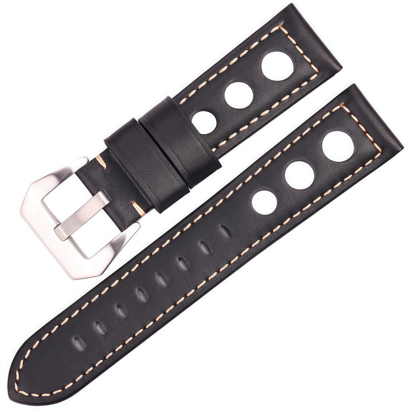 Cowhide Watch Strap Bracelet Vintage Genuine Leather 20mm 22mm 24mm Watchband Women Men Fashion Watch Band Belt With Pin Buckle