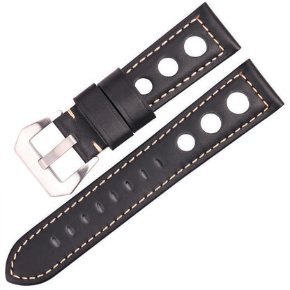 Cowhide Watch Strap Bracelet Vintage Genuine Leather 20mm 22mm 24mm Watchband Women Men Fashion Watch Band Belt With Pin Buckle