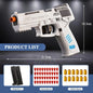 SIG17 Throwing Shell Soft Bullet Toy Gun with Blowback Outdoor Sports CS Game Pistol Launcher Model Birthday Gift