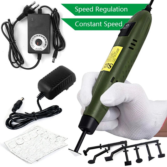 18W 110V-220V Mini Sander Grinder Tool Machine Pen Type Fixed /Speed Adjust Polisher DIY Model Groove Round Corner Polisher