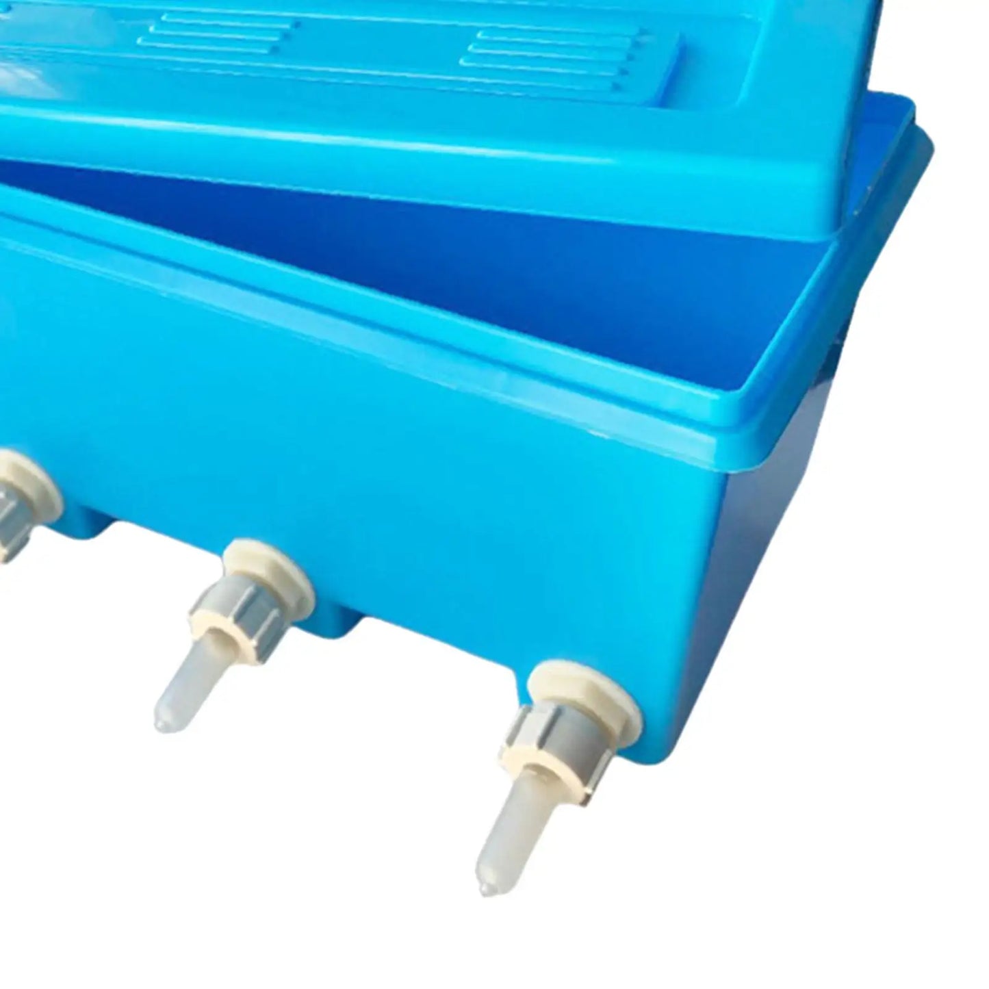 Silicone Drink Nipples Lamb Teat Feeder Bottle Topper Blue Milk Feeding Bucket for Calves Sheep Goats at Farm