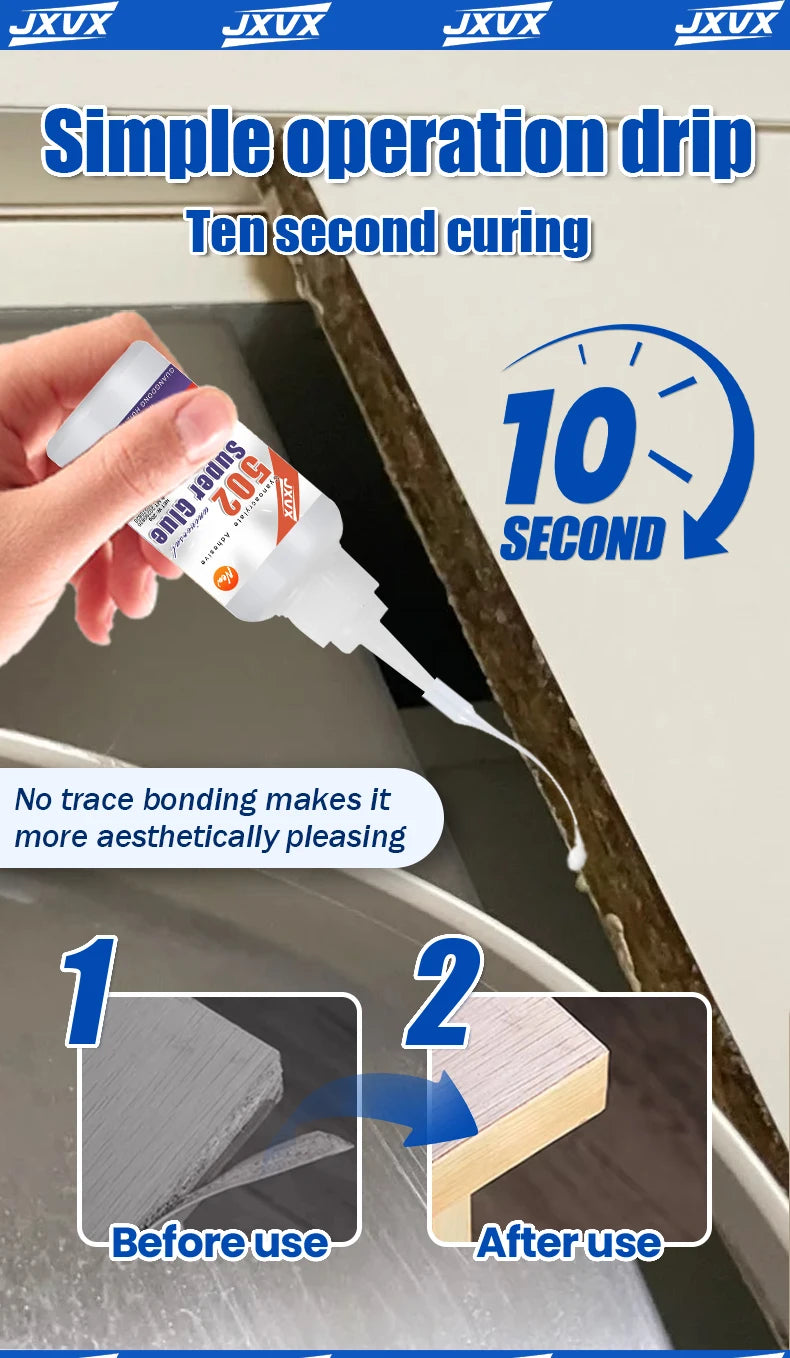 15PCs 502 Super Strong Glue Instant Quick-drying Cyanoacrylate Adhesive Leather Rubber Wood Metal Strong Bond Liquid Glue Tool,Stationery Store Gel 502 Instant Strong Glue,With precision distributor,20g (0.7oz).