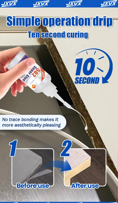 15PCs 502 Super Strong Glue Instant Quick-drying Cyanoacrylate Adhesive Leather Rubber Wood Metal Strong Bond Liquid Glue Tool,Stationery Store Gel 502 Instant Strong Glue,With precision distributor,20g (0.7oz).
