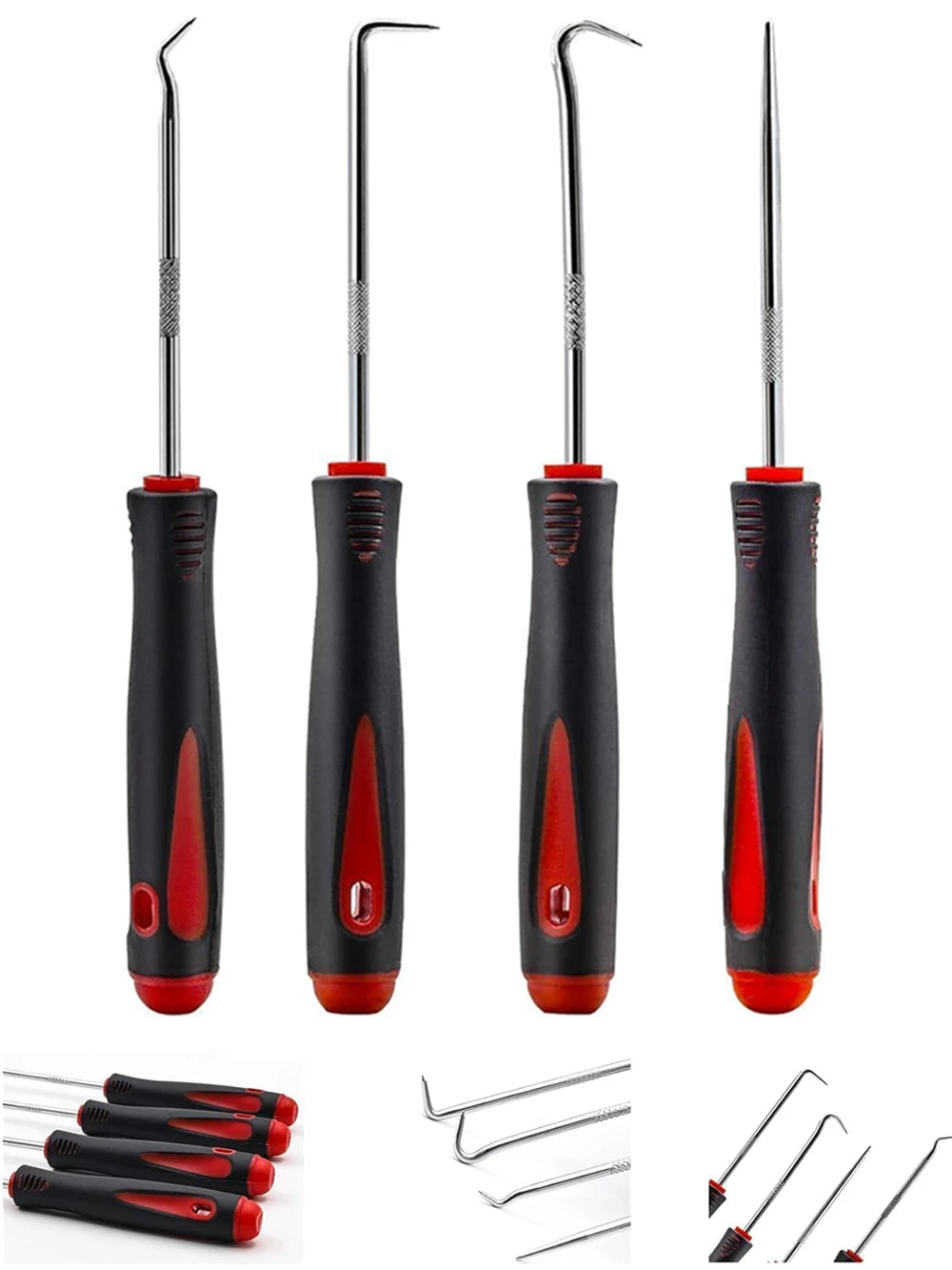 Car Auto Vehicle Oil Seal Screwdrivers Set O-Ring Seal Gasket Puller Remover Pick Hooks Tools Sealing Repair Tools 16cm 4Pcs