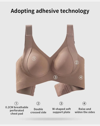 1/2PCS Women's Seamless Underwear, Thin Style, Large Breasts, Small Breasts, No Wires, Pull-up And Anti-sagging Large Size Bra