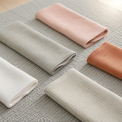 Double Gauze Cotton Muslin Fabric by the Meter for DIY Craft & Sewing Material Like Dress Towel Cheesecloth Table Runner Fabrics