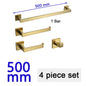 Gold Brushed Bathroom Accessories Hardware Towel Bar Rail Toilet Paper Holder Towel Rack Hook Soap Dish Toilet Brush