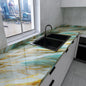 Kitchen Pearlescent Film Waterproof Wallpaper PVC Room DIY Self-adhesive Wall Stickers Wardrobe Kitchen Furniture Wall Stickers