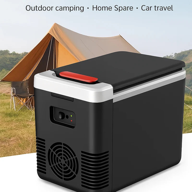 3-in-1 10L Portable Fridge12V/220V Car Home Mini Refrigerator Compact Cooler Warmer for Travel, Office, Dorm