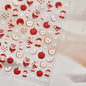 5D Pudding Jelly Dessert Fruit Cherry Pink Claw Print Bowknot Tie knot Love Heart Stars Nail Art Sticker Adhesive Manicure Decal