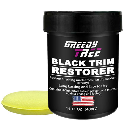 Automotive Plastic Repair Agent-Interior and Exterior Plastic Polishing Wax, Scratch Repair Anti-Aging Cream, Suitable for Tires