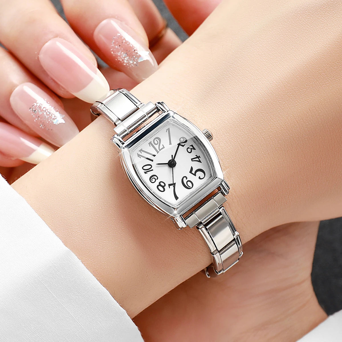 Fashion Arabic Dial Women Watch Elegant Thin Strap Wristwatch For Ladies Reloj Mujer Girls Clock Gift (Without Box)