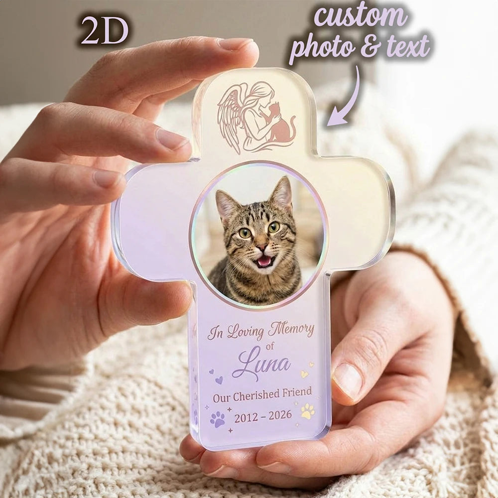 1pc Personalized Custom Pet Memory Plaque,Remembrance Souvenir,Table Decor,Custom Name & Date Text,Pet Lovers,Memorial Holiday