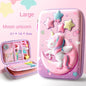 3D EVA Unicorn Cute Pencil Case Cartoon Stationery Box Girls Color Pencil Box Student Pen Case School Supplies Gifts Ipad Case
