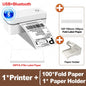 110mm Bluetooth Thermal Label Printer Wireless Shipping Label Printer Compatible with iPhone Android Windows Widely Used X4