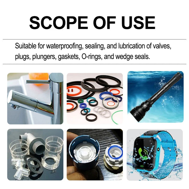 50/100g Waterproof Silicone Lubricant Grease Car Rubber Seal O-Rings Conditioner Repair Maintenance Lithium Grease Tools