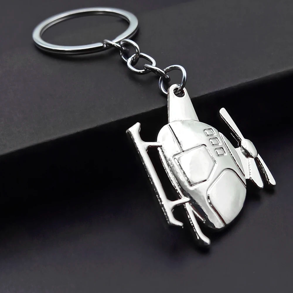 Air Plane Model Fighter Keychains Metal Cool Airplane Keyring Pendant Car Motorcycle Bag Key Chain Ring for Men Creative Gift
