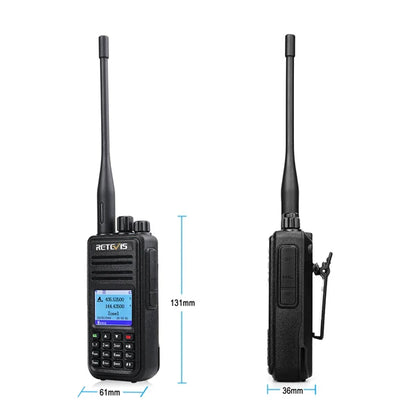 Retevis RT3S Walkie Talkie DMR Radio Long Range Walkie Talkies Camping Ham Radio UHF VHF GPS AES256 Encryption Digital Portable