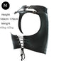 Sexy Leather Belted Shorts with Fetish Slave Bondage Hip Revealing Miniskirt for Women BDSM Role Play Night Club Costumes