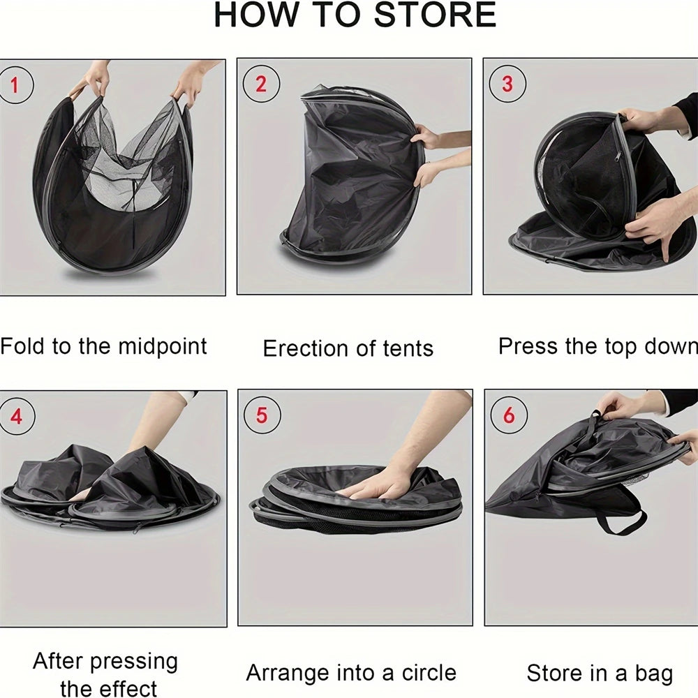 Foldable Camping Cat Dog Pet Door Stops Durable Grip Cloth Mesh Bird Rabbit Play fence Portable Animal Tent arenero para gato