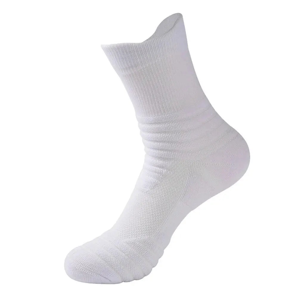 3pairs/Lot Men's Socks Compression Stockings Breathable Basketball Sports Cycling Socks Moisture Wicking High Elastic Tube Socks