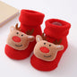 Cute Santa Claus Doll Knitted Baby Socks Newborn Toddler Soft Snowman Deer Warm Floor Socks Girls Infant Boys Mid Socks New