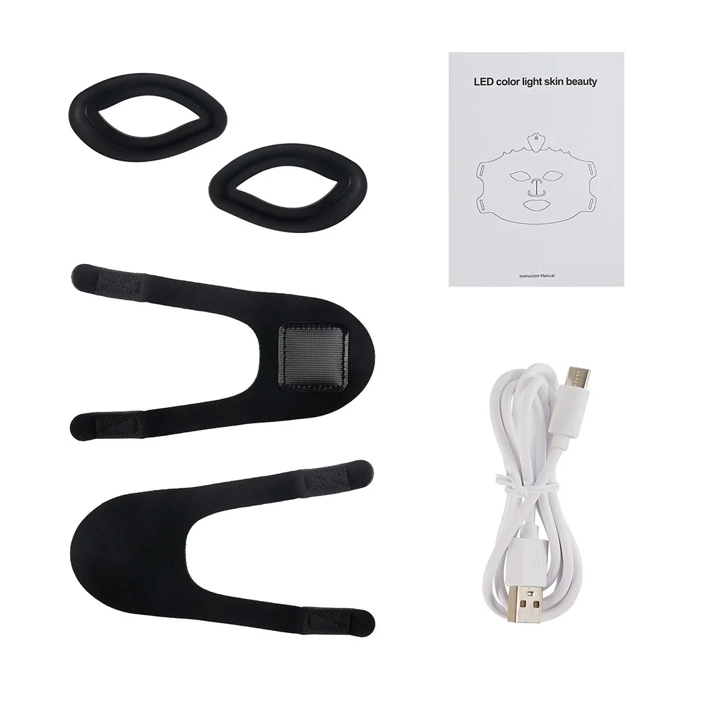 7 Colors Silicone LED Mask Face Photon Skin Rejuvenation Flexible Soft Facial Beauty Mask Skin Care Repair Skin Brightening
