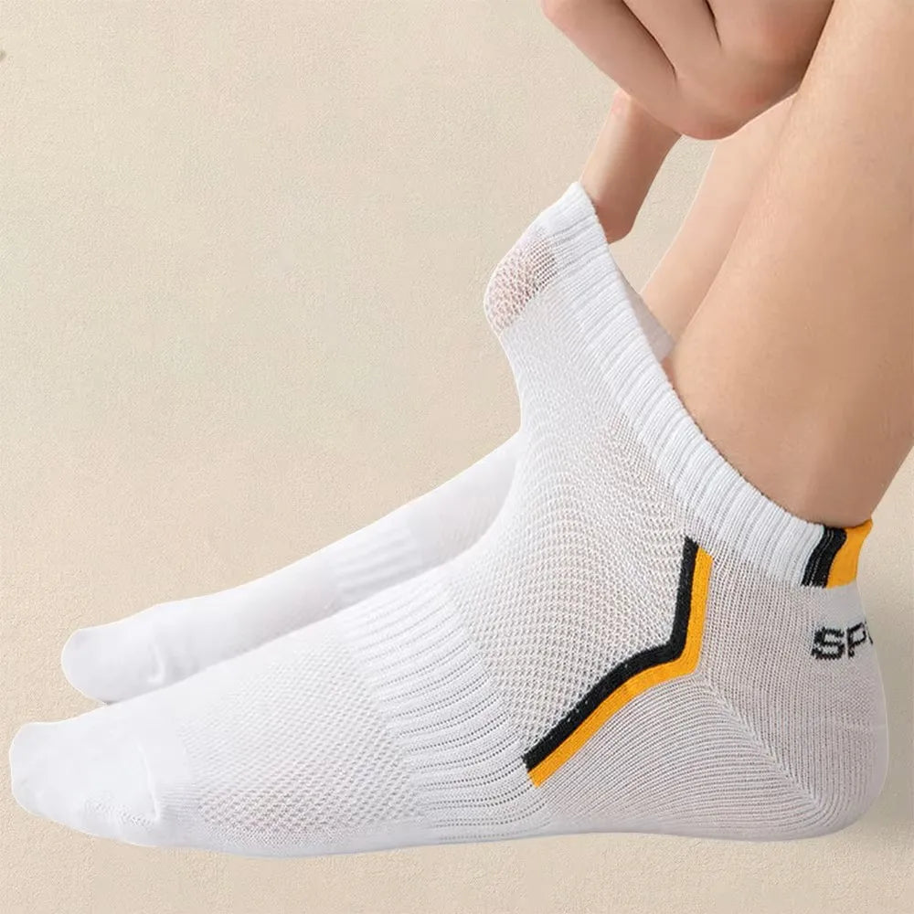 5 Pairs Men Summer Socks Trendy Fashionable Simple Versatile Men Ankle Socks Comfortable Lightweight Breathable Casual Socks