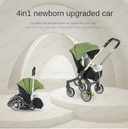 New baby stroller 4in1 Multifunctional newborn baby carriage 3in1 stroller Foldable Basket type seat