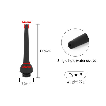 Soft Silicone Enema Kit  Multi Size Vaginal Anal Douche Heads  Professional Intimate Cleaning for Constipation Relief  Adult Toy