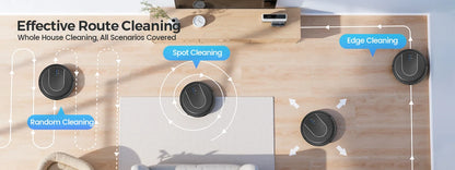 Vastorm E2 Robot Vacuum Cleaner 3-in-1 Floor Mop 5000Pa Powerful Suction with Auto-Charging Alexa/WiFi/App Control for Pet Hair Floors Cleaning
