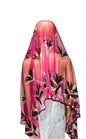 On Sale 2025 New African Net Hijab Scarf for Muslim Women African Dubai Islam Headscarf Embroidery Shawls Voile