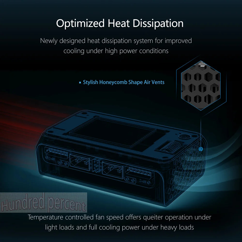 ToolkitRC M6D V3 Charger Black DC 500W Intelligent Dual Channel 1S 2S 3S 4S 5S 6S Toy Model Car Lithium Battery Fast Charging