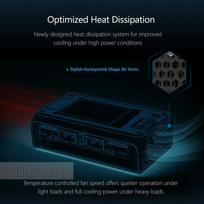 ToolkitRC M6D V3 Charger Black DC 500W Intelligent Dual Channel 1S 2S 3S 4S 5S 6S Toy Model Car Lithium Battery Fast Charging