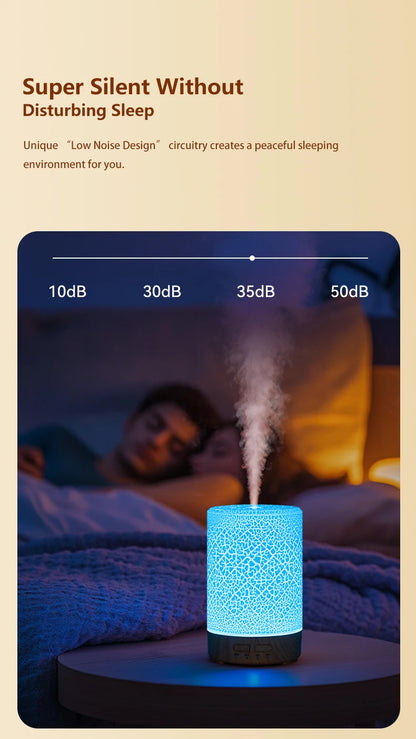 Essential Oil Aroma Diffuser Fragrance Cool Mist Difusor USB Powered Ultrasonic Air Humidifier with 7 Color LED Lights