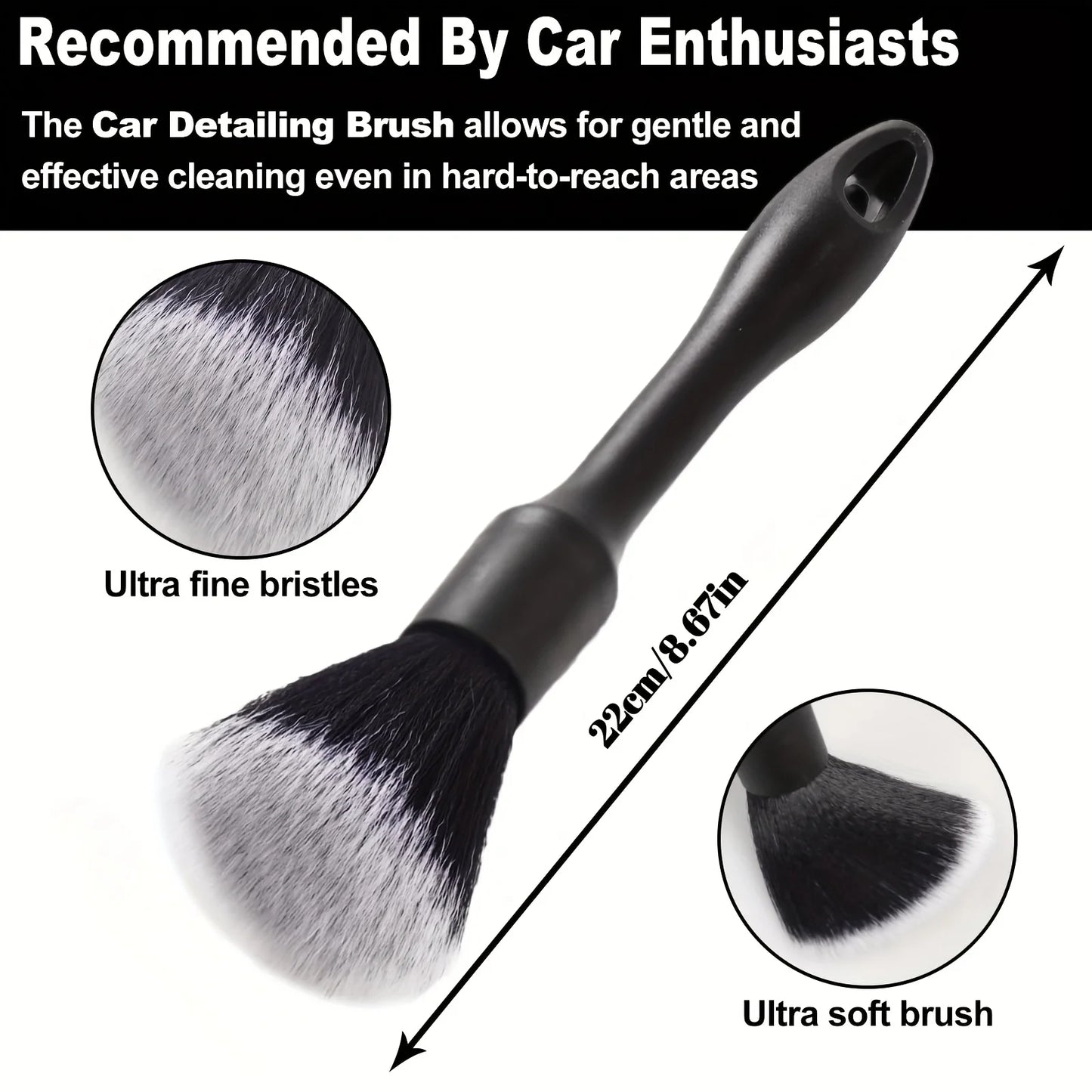 12pcs Car Detailing Brush Set Car Interior Detailing Brushes Auto Ultra Soft Brush Wheel Brush Car Cleaning Products