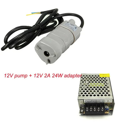 Best Sale 12V 24V 600L/H High Pressure Dc Submersible Water Pump Three-wire Micro Motor Water Pump with Adapter