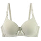 2025 New Sexy Bow Sweat Absorption Bras Solid Smooth 34/75 36/80 38/85 40/90 42/95 44/100 ABC Cup Underwear Pus Up Lingerie