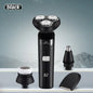 Men's Electric Shaver Intelligent Digital Display Waterproof Full Body Wash High Power Rechargeable Beard Trimmer