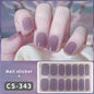 14/16Tips Full Cover Gradient Nail Stickers Multi Color Self Adhesive Slider No Need UV Lamp Cured Press ON Nail Decal