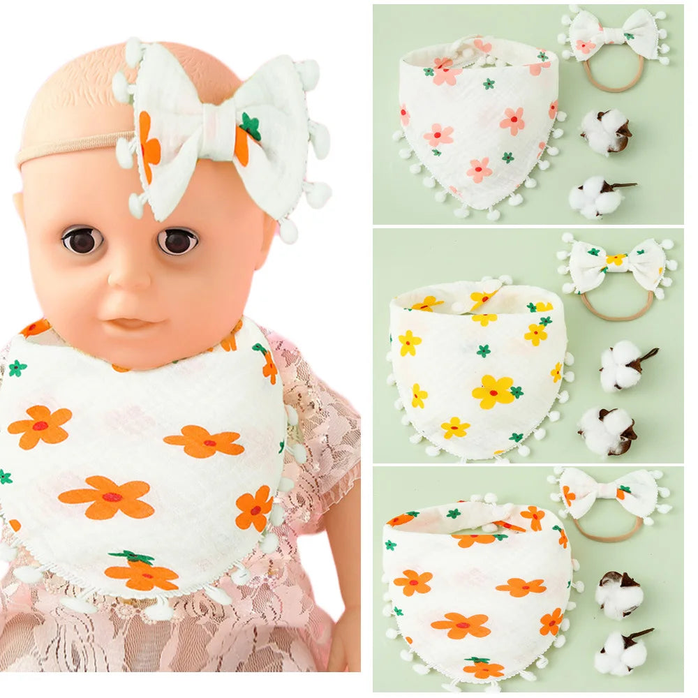 Baby Girls Apron Bibs Toddler Long Sleeve Scarf Waterproof Art Smock Feeding Bib Infant Boys Girls Kids Burp Cloth Bandana
