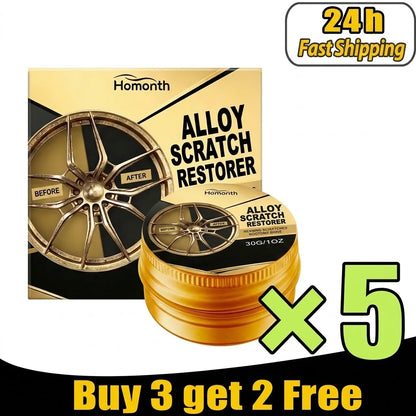 Car Wheel Rim Scratch Repair Paste Aluminum Alloy Hub Surface Restorer Auto Wheel Refinish Touch‑Up Fill Repair Dope
