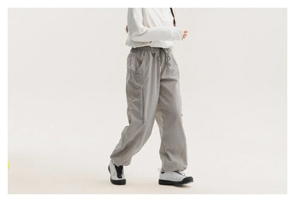 Outdoor Sports Casual Track Pants Men Women Lightweight Hiking Breathable Waterproof Quick Dry Loose Techwear Cargo Pant Trouser