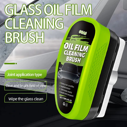 OGAS Automotive Car Glass Oil Film Cleaning Brush,150ml Glass Oil Film Remover for Car Window,Windshield Brush For Car Care