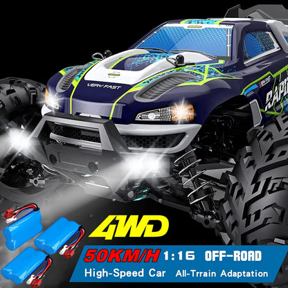 4WD 1:16 80KM/H Super Brushless 50KM/H Brushed RC Car 4x4 Off Road Remote Control High Speed Drift Racing Truck Buggy Toy Gift
