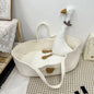 Ins Newborn Hand Basket Cotton Rope Woven Crib Baby Cradle Portable Outdoor Sleeping Infant Accessories Photography Props Gifts