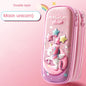 3D EVA Unicorn Cute Pencil Case Cartoon Stationery Box Girls Color Pencil Box Student Pen Case School Supplies Gifts Ipad Case