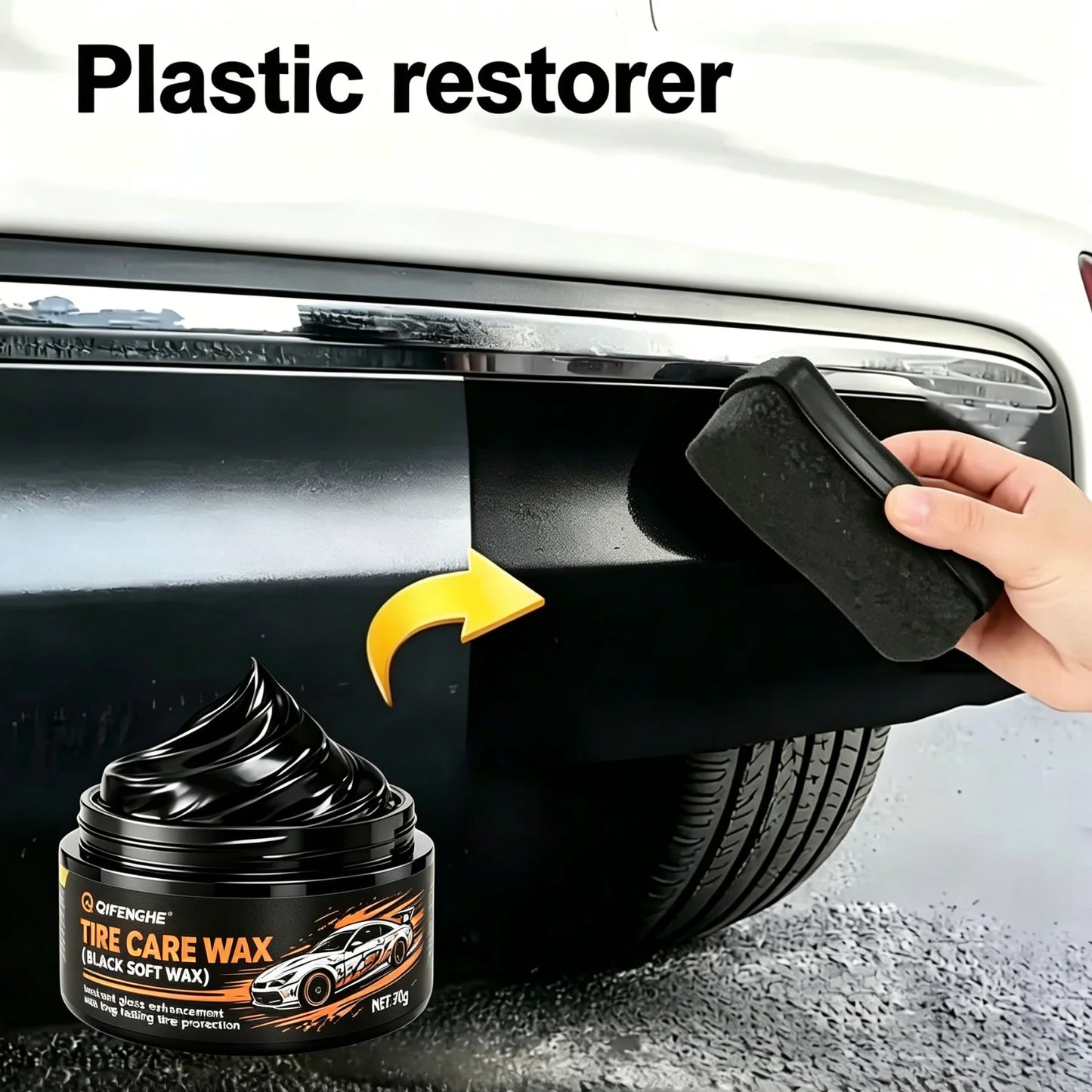 Car Tire Plastic Refurbishment, Interior Polish Wax, Tire Protectant, Black Car Paint Restoration and Nano-Crystal Coating